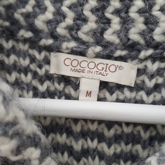 White and Gray Midi Coat - Picture 4 of 5